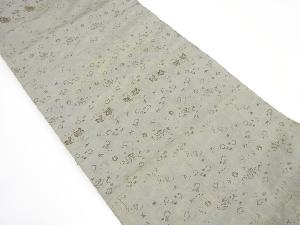 アンティーク　扇に花模様織り出し丸帯（材料）